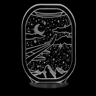 Акриловий світильник-нічник Нічний політ білий tty-n001077 - Інтернет-магазин спільних покупок ToGether