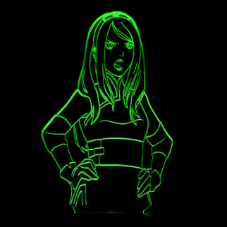Акриловий світильник-нічник Сакура Харуно зелений tty-n001102 - Інтернет-магазин спільних покупок ToGether