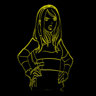 Акриловий світильник-нічник Сакура Харуно жовтий tty-n001104 - Інтернет-магазин спільних покупок ToGether