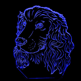 Акриловий світильник-нічник Собака 2 синій tty-n001108 - Інтернет-магазин спільних покупок ToGether