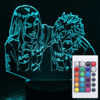 Акриловий світильник-нічник з пультом 16 кольорів Токійські месники tty-n001120 - Інтернет-магазин спільних покупок ToGether