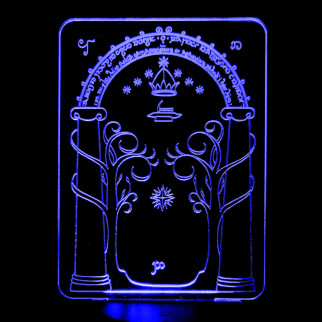 Акриловий світильник-нічник Врата в Морію синій tty-n001129 - Інтернет-магазин спільних покупок ToGether
