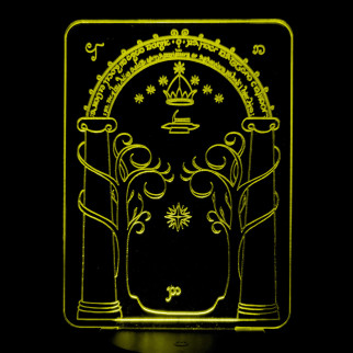 Акриловий світильник-нічник Врата в Морію жовтий tty-n001132 - Інтернет-магазин спільних покупок ToGether