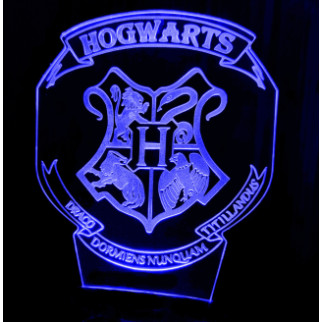 Акриловий світильник-нічник Хогвартс 2 синій tty-n001171 - Інтернет-магазин спільних покупок ToGether