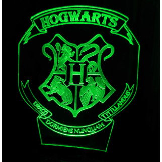 Акриловий світильник-нічник Хогвартс 2 зелений tty-n001172 - Інтернет-магазин спільних покупок ToGether