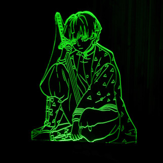 Акриловий світильник-нічник Заницу Агацума 2 зелений tty-n001221 - Інтернет-магазин спільних покупок ToGether