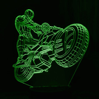 Акриловий світильник-нічник Людина-Павук мотоцикл зелений tty-n001277 - Інтернет-магазин спільних покупок ToGether