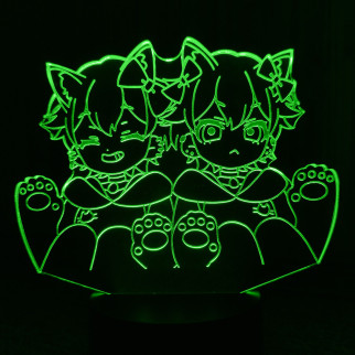 Акриловий світильник-нічник Рем і Рам 2 зелений tty-n001354 - Інтернет-магазин спільних покупок ToGether