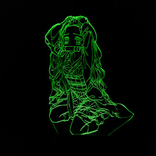 Акриловий світильник-нічник Незуко Камадо 2 зелений tty-n001361 - Інтернет-магазин спільних покупок ToGether