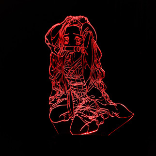 Акриловий світильник-нічник Незуко Камадо 2 червоний tty-n001362 - Інтернет-магазин спільних покупок ToGether