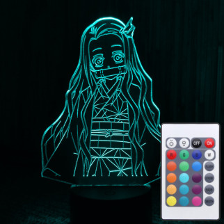 Акриловий світильник-нічник з пультом 16 кольорів Незуко Камадо 3 tty-n001372 - Інтернет-магазин спільних покупок ToGether