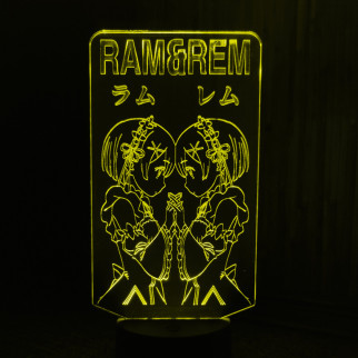 Акриловий світильник-нічник Рем і Рам 3 жовтий tty-n001384 - Інтернет-магазин спільних покупок ToGether
