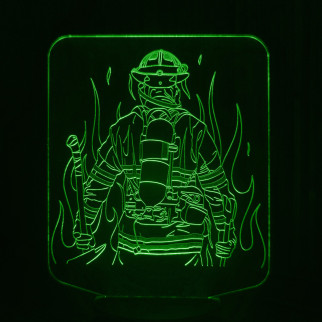 Акриловий світильник-нічник Пожежний зелений tty-n001389 - Інтернет-магазин спільних покупок ToGether