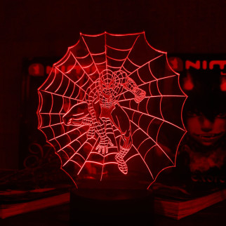 Акриловий світильник-нічник Людина-Павук 3 червоний tty-n001397 - Інтернет-магазин спільних покупок ToGether