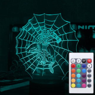 Акриловий світильник-нічник з пультом 16 кольорів Людина-Павук 3 tty-n001400 - Інтернет-магазин спільних покупок ToGether