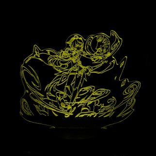 Акриловий світильник-нічник Ґань Юй 2 жовтий tty-n001412 - Інтернет-магазин спільних покупок ToGether