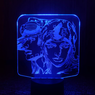 Акриловий світильник-нічник ДжоДжо синій tty-n001535 - Інтернет-магазин спільних покупок ToGether