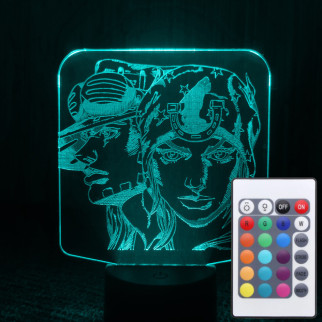 Акриловий світильник-нічник з пультом 16 кольорів ДжоДжо tty-n001540 - Інтернет-магазин спільних покупок ToGether