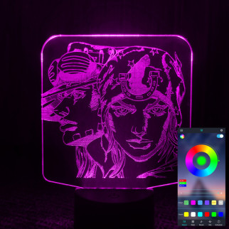 Акриловий світильник-нічник керування з телефона ДжоДжо tty-n001541 - Інтернет-магазин спільних покупок ToGether