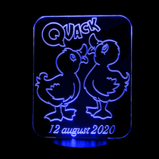 Акриловий світильник-нічник Каченята синій tty-n001591 - Інтернет-магазин спільних покупок ToGether