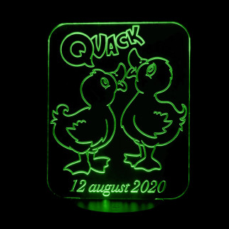 Акриловий світильник-нічник Каченята зелений tty-n001592 - Інтернет-магазин спільних покупок ToGether
