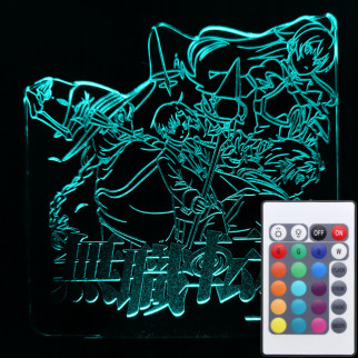 Акриловий світильник-нічник з пультом 16 кольорів Переродження безробітного tty-n001659 - Інтернет-магазин спільних покупок ToGether