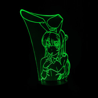 Акриловий світильник-нічник Маї Сакурадзима зелений tty-n001669 - Інтернет-магазин спільних покупок ToGether