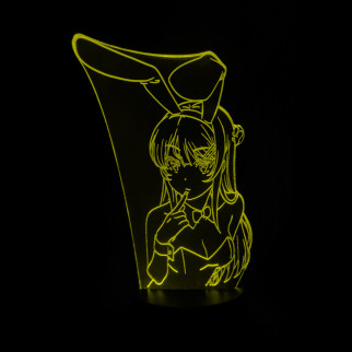 Акриловий світильник-нічник Маі Сакурад жовтий tty-n001671 - Інтернет-магазин спільних покупок ToGether
