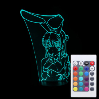 Акриловий світильник-нічник з пультом 16 кольорів Маї Сакурадзима tty-n001673 - Інтернет-магазин спільних покупок ToGether