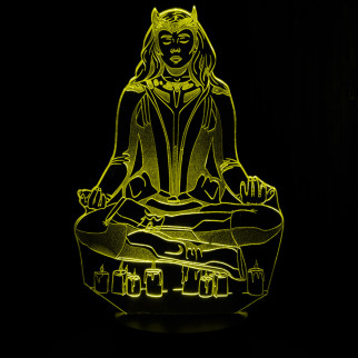 Акриловий світильник-нічник Багряна Відьма жовтий tty-n001678 - Інтернет-магазин спільних покупок ToGether