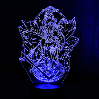 Акриловий світильник-нічник Сегун Райден Баал 2 синій tty-n001689 - Інтернет-магазин спільних покупок ToGether