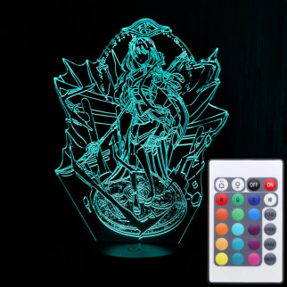 Акриловий світильник-нічник з пультом 16 кольорів Сегун Райден Баал tty-n001694 - Інтернет-магазин спільних покупок ToGether