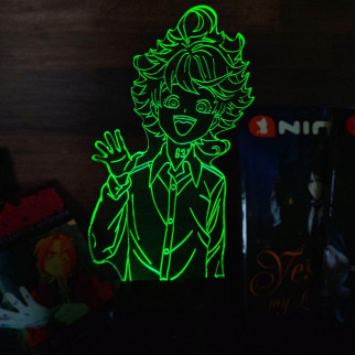 Акриловий світильник-нічник Емма The Promised Neverland зелений tty-n001767 - Інтернет-магазин спільних покупок ToGether