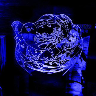 Акриловий світильник-нічник Ху Тао 3 синій tty-n001850 - Інтернет-магазин спільних покупок ToGether