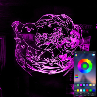 Акриловий світильник-нічник керування з телефона Ху Тао 3 tty-n001856 - Інтернет-магазин спільних покупок ToGether