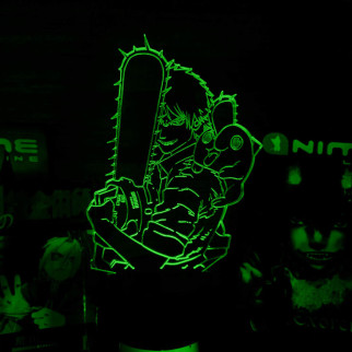 Акриловий світильник-нічник Chainsaw Man зелений tty-n001872 - Інтернет-магазин спільних покупок ToGether