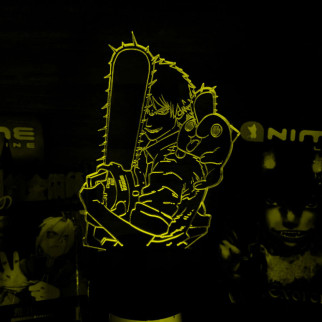 Акриловий світильник-нічник Chainsaw Man жовтий tty-n001874 - Інтернет-магазин спільних покупок ToGether