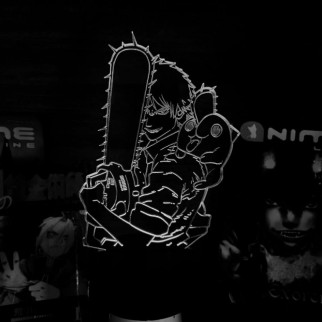 Акриловий світильник-нічник Chainsaw Man білий tty-n001875 - Інтернет-магазин спільних покупок ToGether