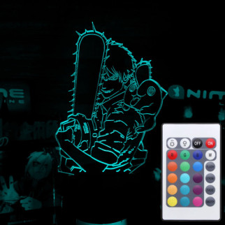 Акриловий світильник-нічник з пультом 16 кольорів Chainsaw Man tty-n001876 - Інтернет-магазин спільних покупок ToGether