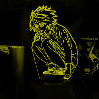 Акриловий світильник-нічник L з Тетраді Смерті жовтий tty-n001972 - Інтернет-магазин спільних покупок ToGether