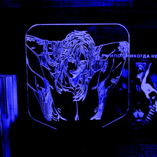 Акриловий світильник-нічник ДжоДжо 2 синій tty-n001927 - Інтернет-магазин спільних покупок ToGether