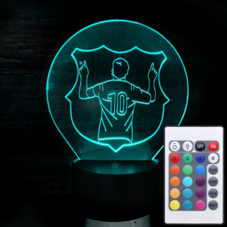 Акриловий світильник-нічник з пультом 16 кольорів Мессі tty-n002023 - Інтернет-магазин спільних покупок ToGether