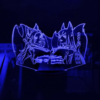 Акриловий світильник-нічник Марі та Аі синій tty-n002046 - Інтернет-магазин спільних покупок ToGether