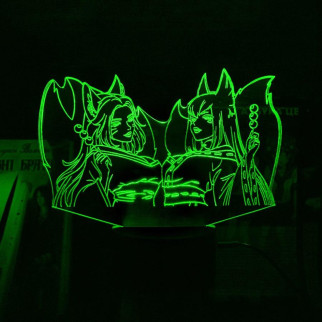 Акриловий світильник-нічник Марі й Аі зелений tty-n002047 - Інтернет-магазин спільних покупок ToGether