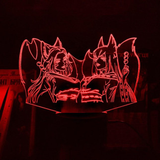 Акриловий світильник-нічник Марі й Аі червоний tty-n002048 - Інтернет-магазин спільних покупок ToGether