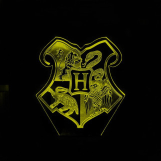 Акриловий світильник-нічник Hogwarts School жовтий tty-n002077 - Інтернет-магазин спільних покупок ToGether