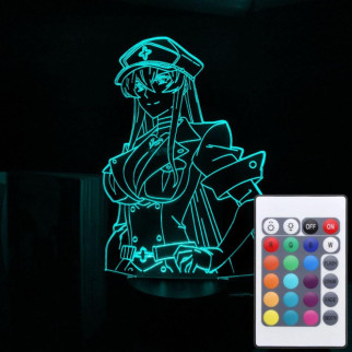 Акриловий світильник-нічник з пультом 16 кольорів Еsdeath Akame Ga Kill tty-n002128 - Інтернет-магазин спільних покупок ToGether