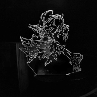 Акриловий світильник-нічник Ichigo Kurosaki Bleach білий tty-n002148 - Інтернет-магазин спільних покупок ToGether