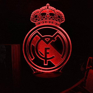 Акриловий світильник-нічник Real Madrid червоний tty-n002153 - Інтернет-магазин спільних покупок ToGether