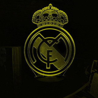 Акриловий світильник-нічник Real Madrid жовтий tty-n002154 - Інтернет-магазин спільних покупок ToGether